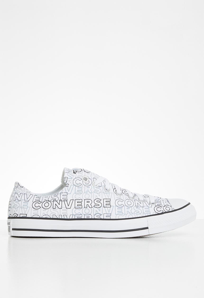 Converse - Chuck taylor all star wordmark graphic ox - white/black/white