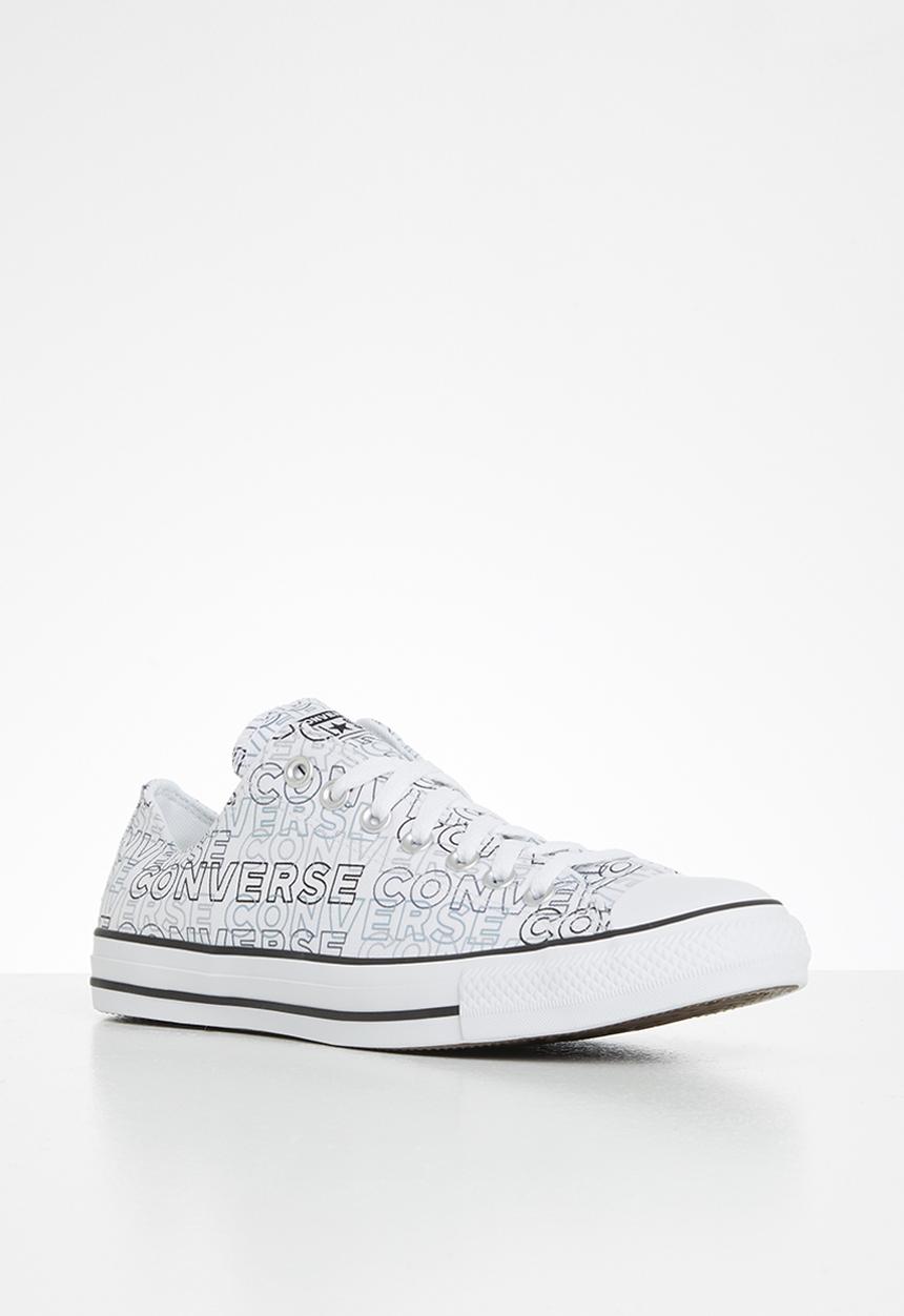Converse - Chuck taylor all star wordmark graphic ox - white/black/white