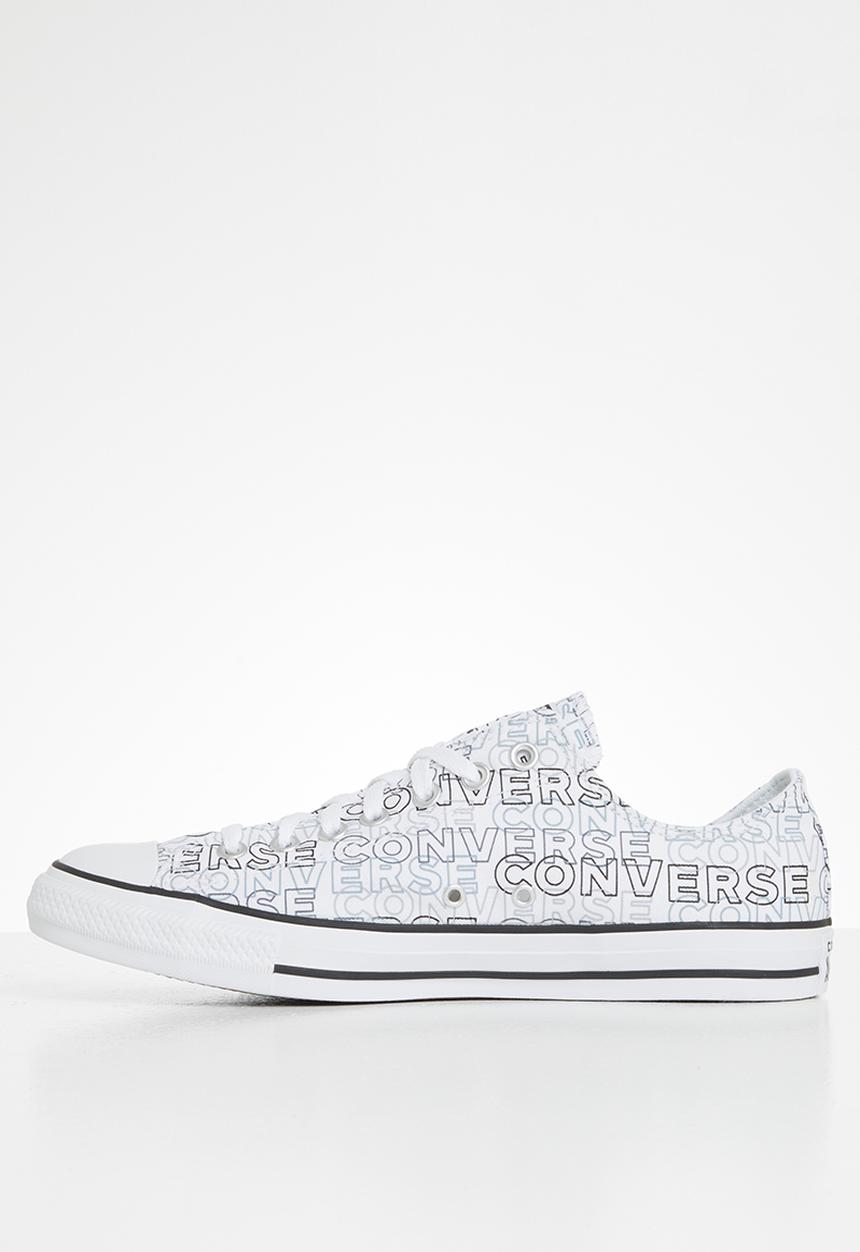 Converse - Chuck taylor all star wordmark graphic ox - white/black/white