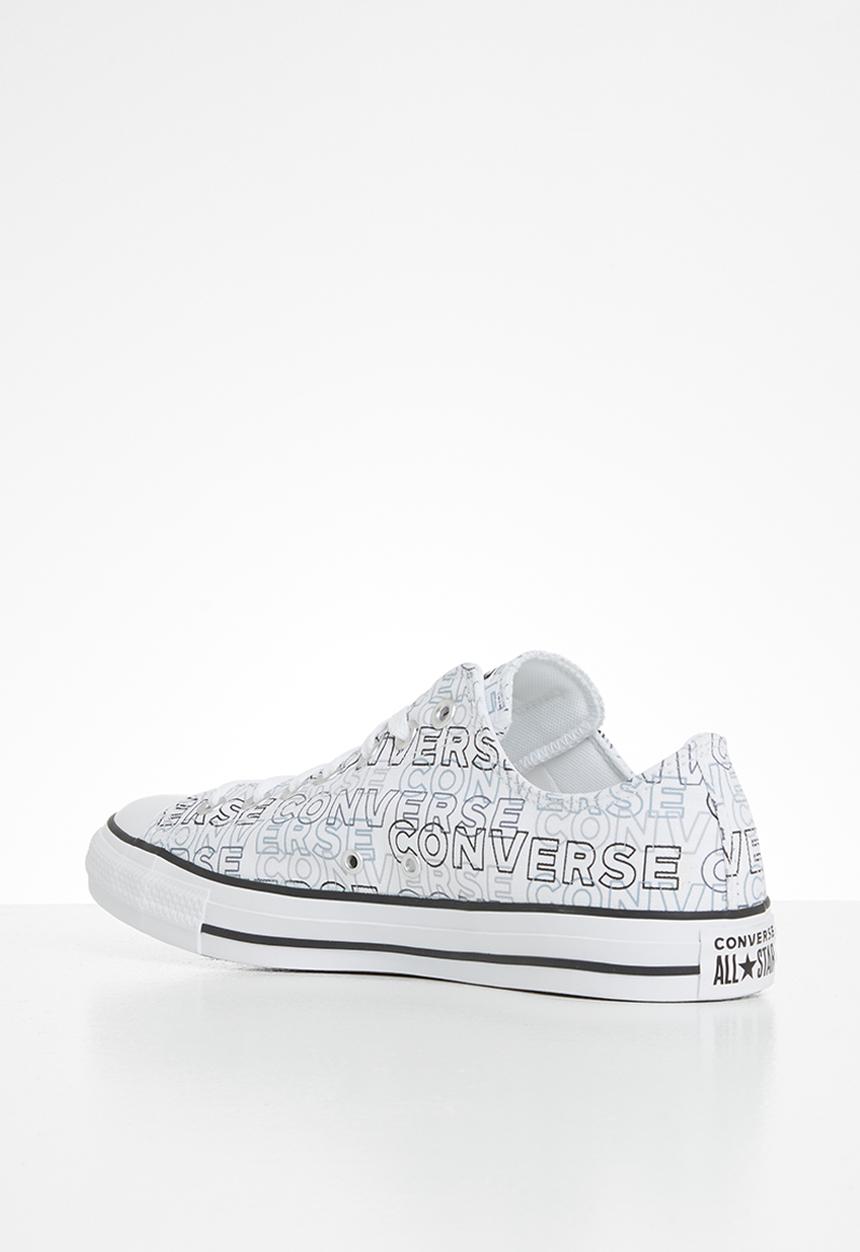 Converse - Chuck taylor all star wordmark graphic ox - white/black/white