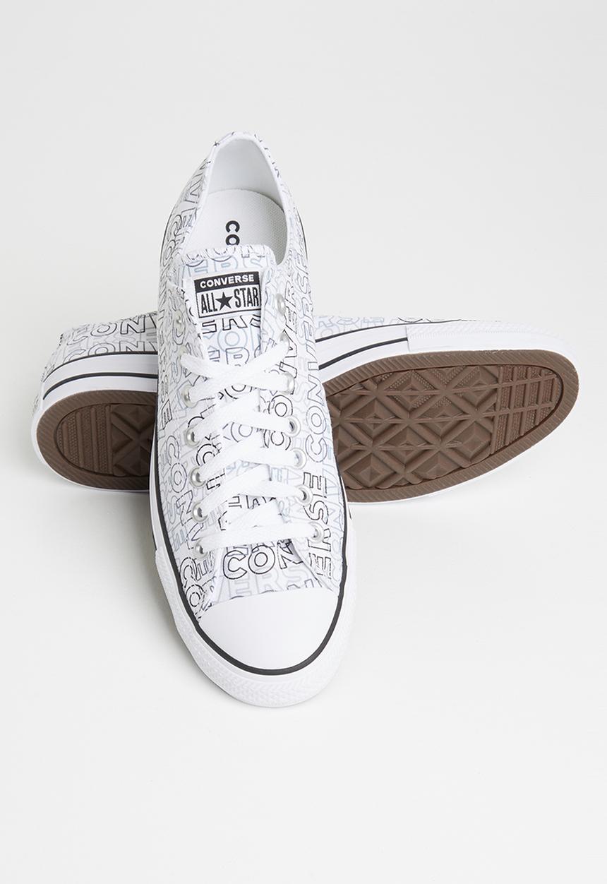 Converse - Chuck taylor all star wordmark graphic ox - white/black/white