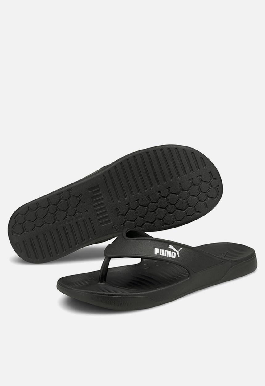 PUMA - Aqua flip flops - black & white 