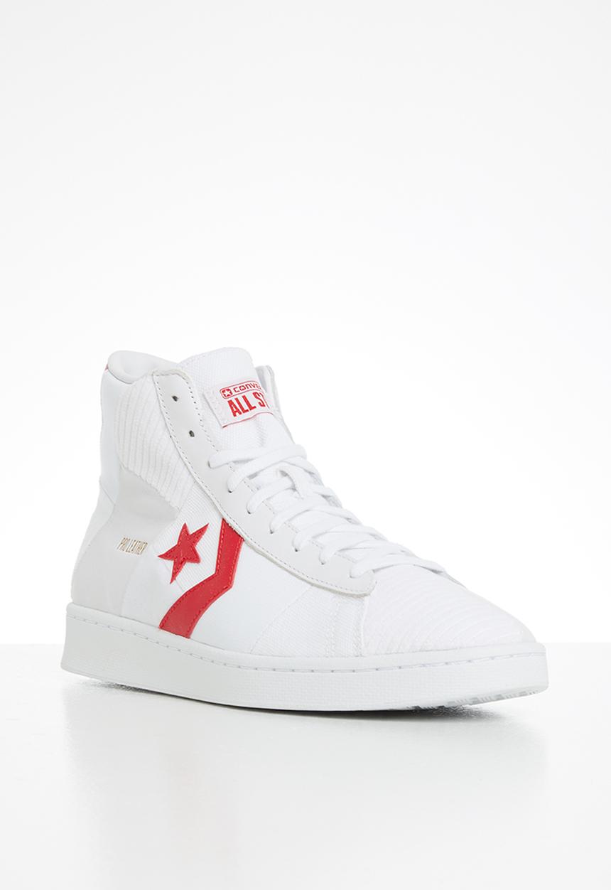 Converse - Pro leather parquet court hi - white/university red/white
