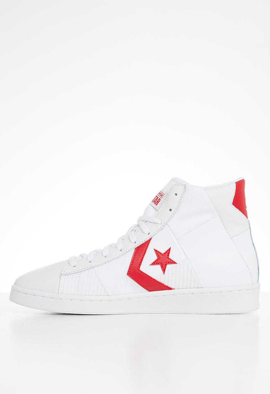 Converse - Pro leather parquet court hi - white/university red/white