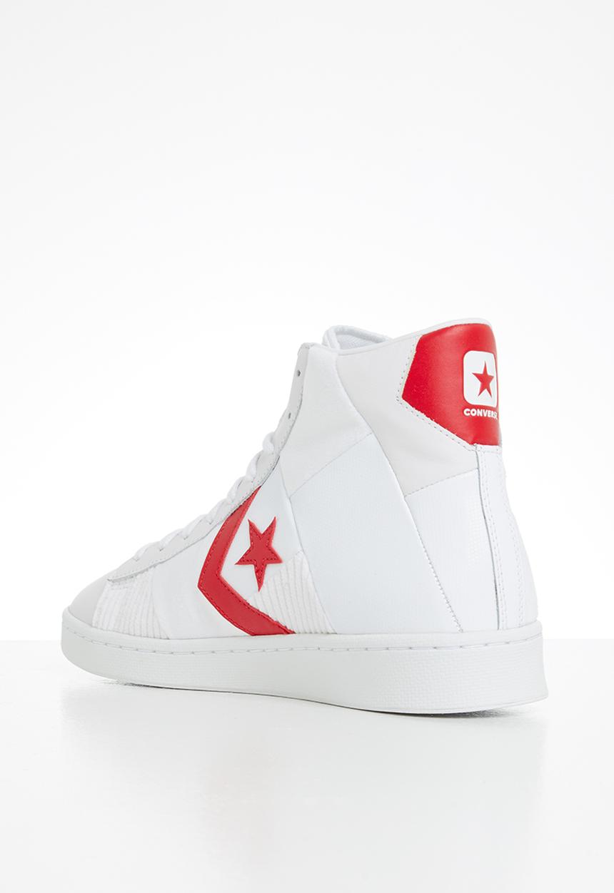 Converse - Pro leather parquet court hi - white/university red/white