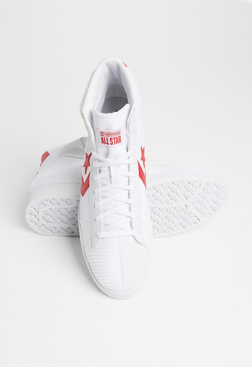 Converse - Pro leather parquet court hi - white/university red/white