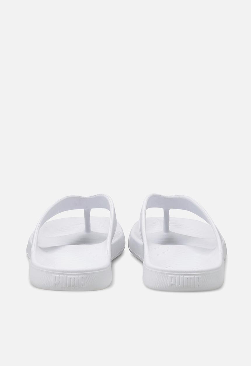 PUMA - Aqua flip flops - white & black 