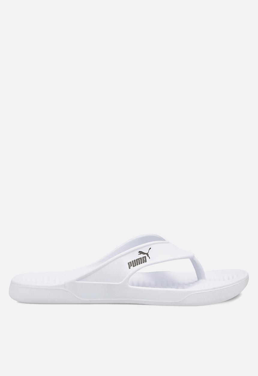 PUMA - Aqua flip flops - white & black 