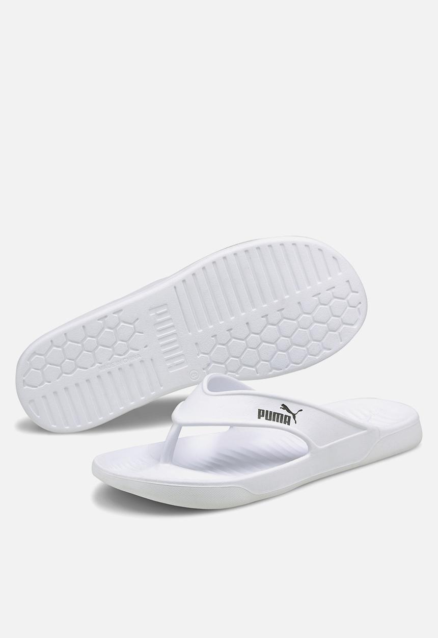 PUMA - Aqua flip flops - white & black 