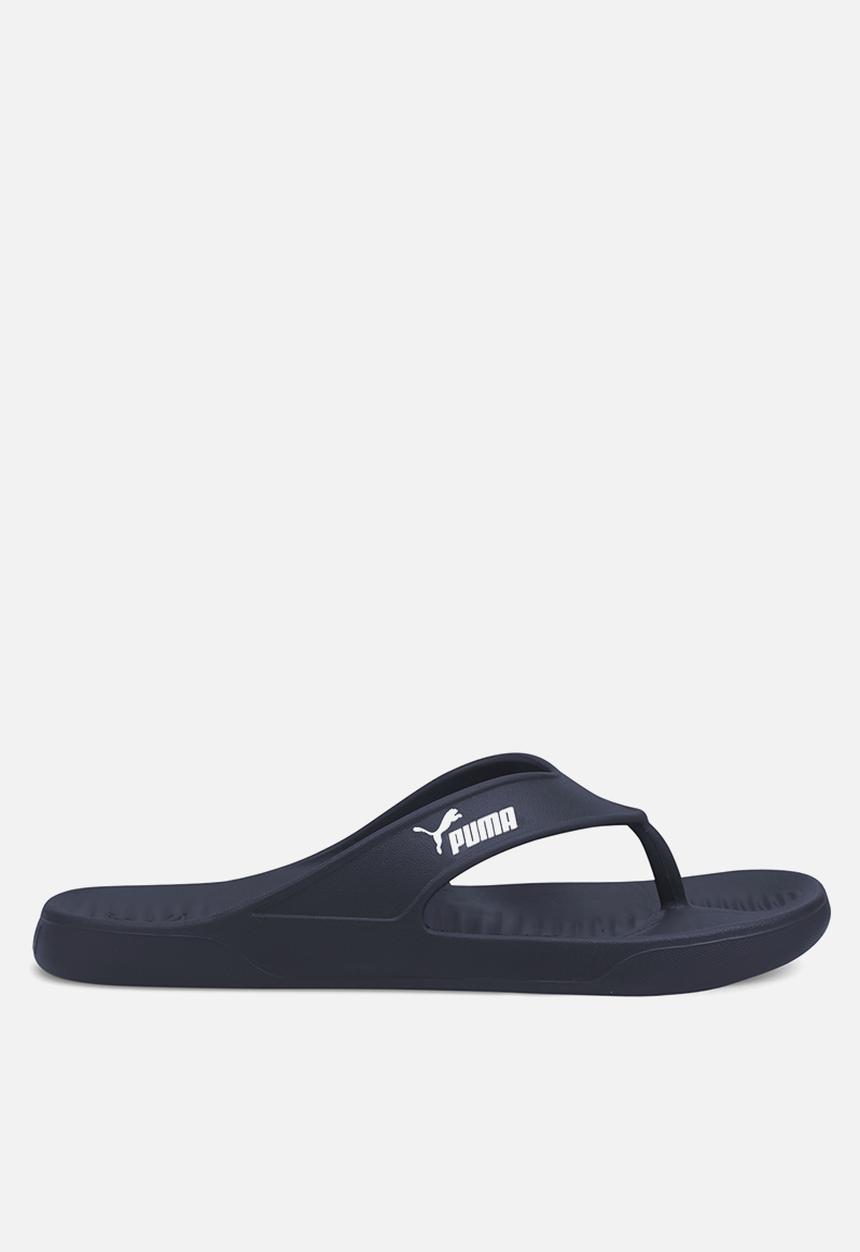PUMA - Aqua flip flops - peacoat & puma white