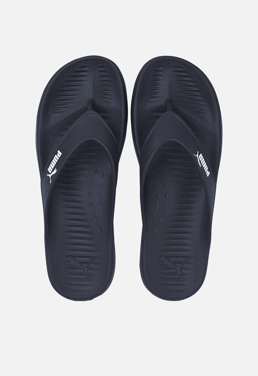 PUMA - Aqua flip flops - peacoat & puma white