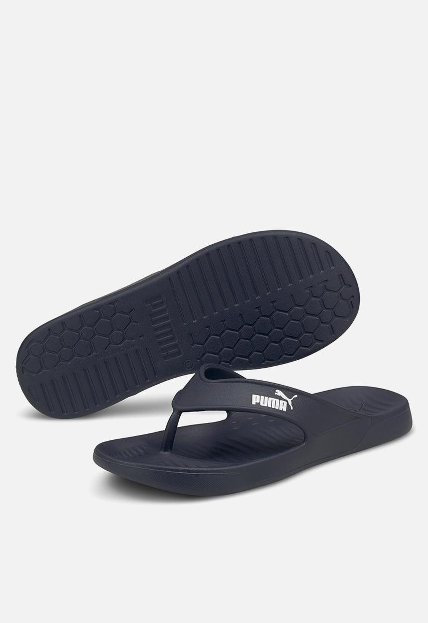 PUMA - Aqua flip flops - peacoat & puma white