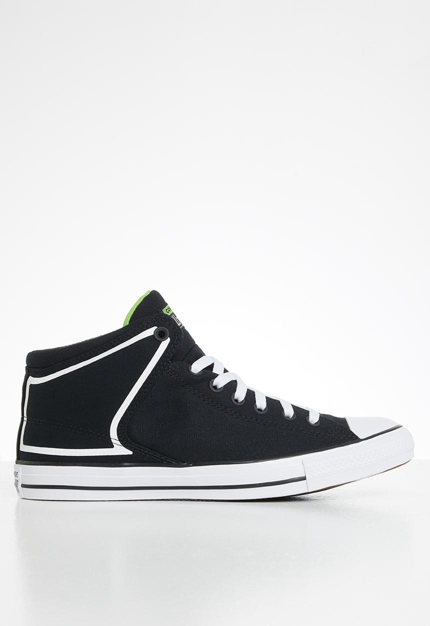 Converse - Chuck taylor all star high street canvas mid - black & white