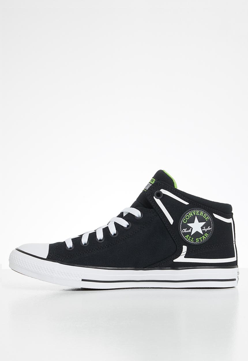 Converse - Chuck taylor all star high street canvas mid - black & white