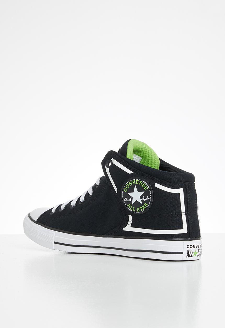 Converse - Chuck taylor all star high street canvas mid - black & white