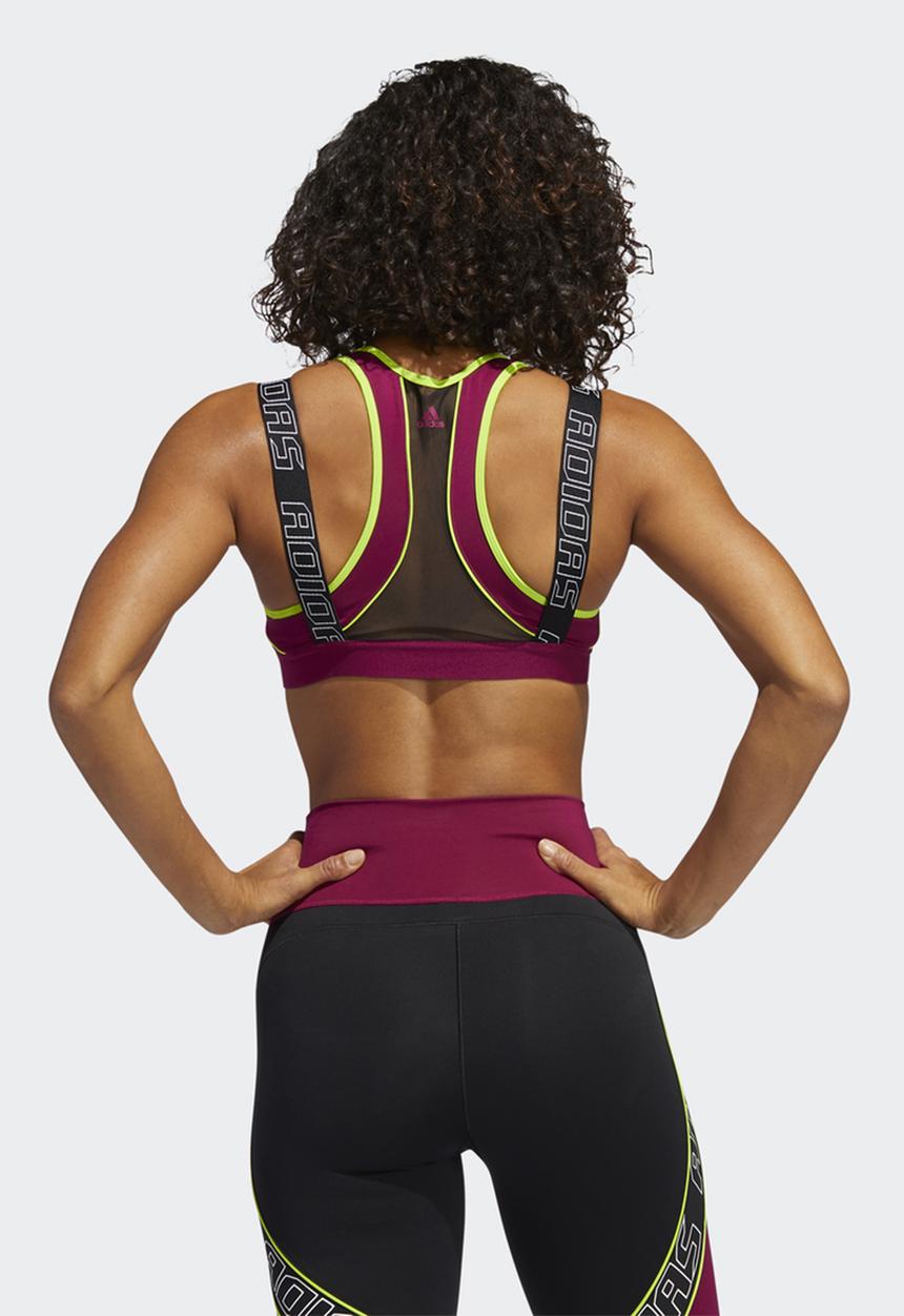 adidas Performance - Workout bra  medium support - power berry