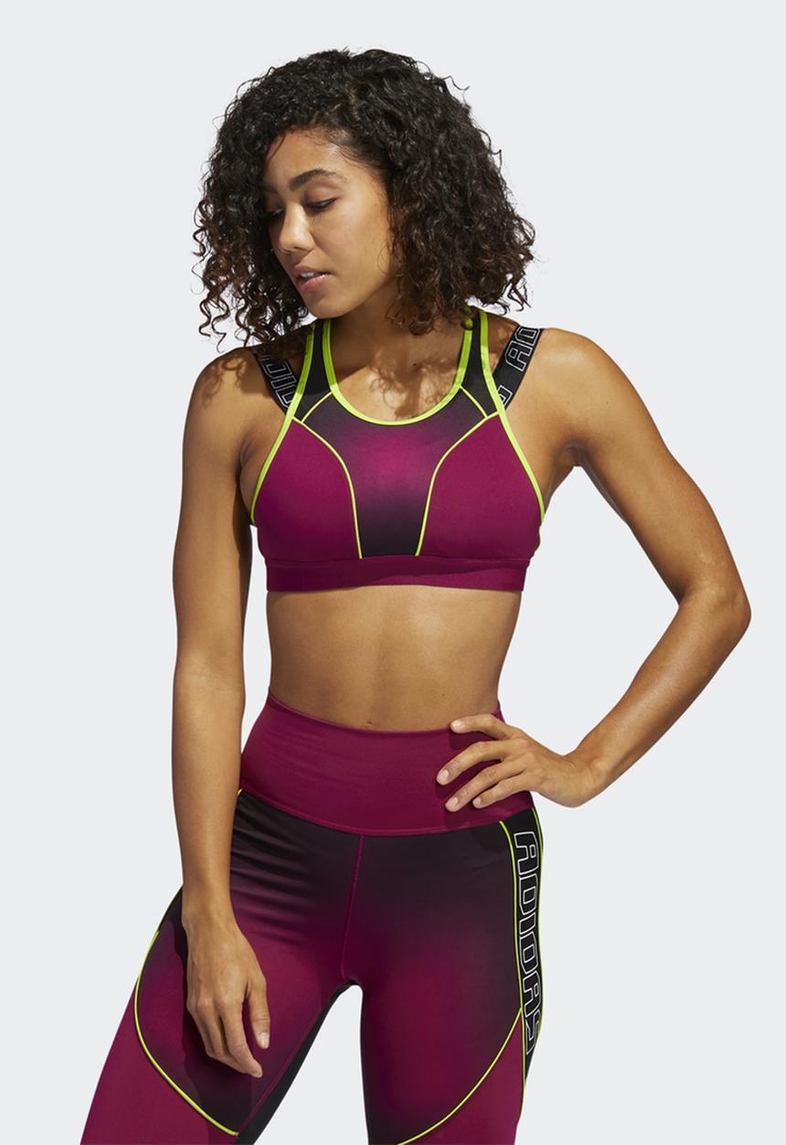 adidas Performance - Workout bra  medium support - power berry