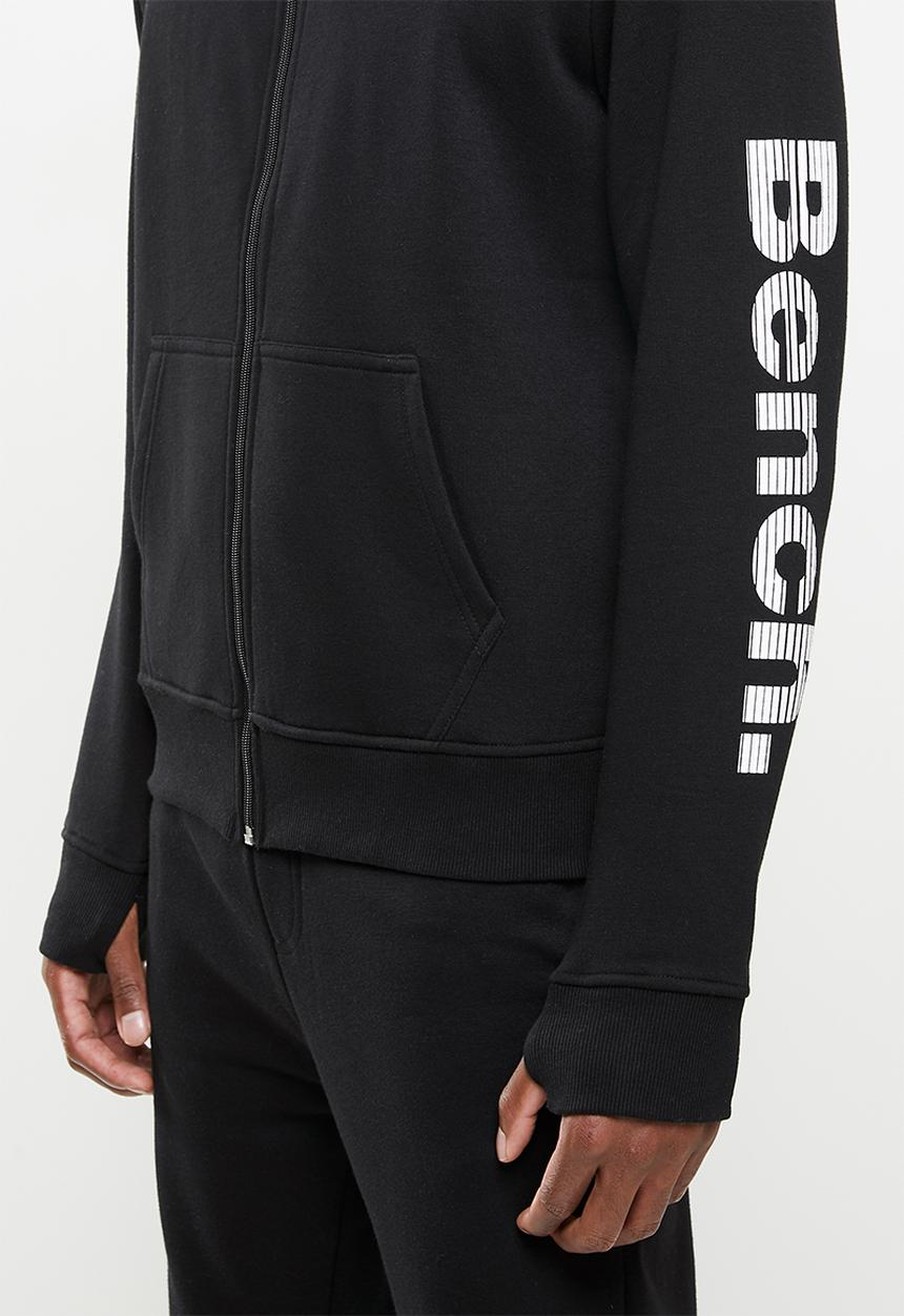 Bench - Maslow zip fleece - black