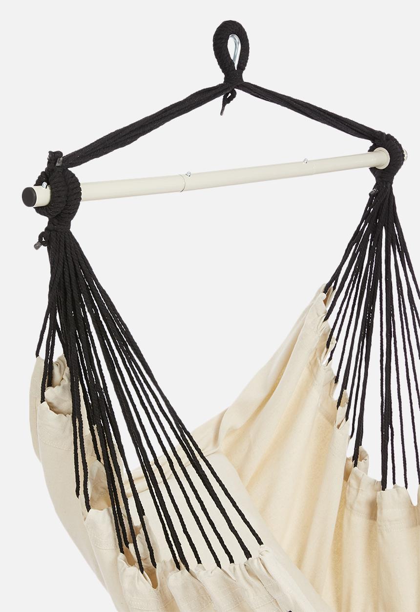 Fine Living - Elba hammock chair - white & black 