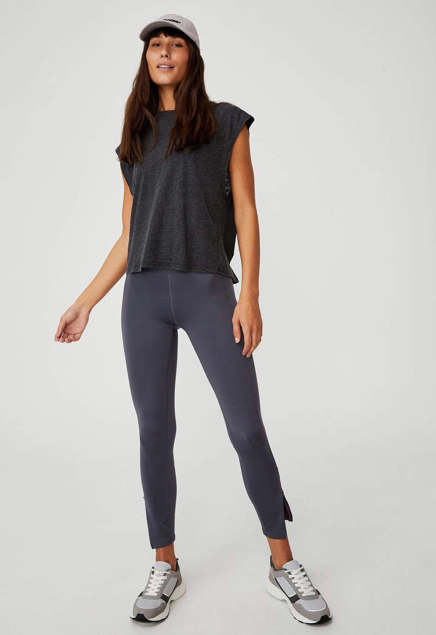 Cotton On - The elite full length tight - pewter grey