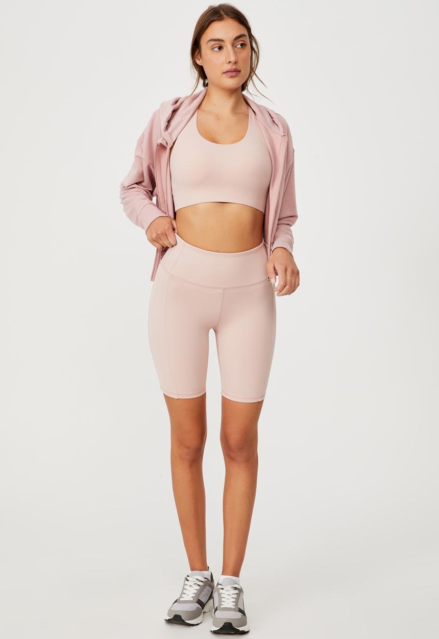 Cotton On - The elite mid length bike short - almond pink