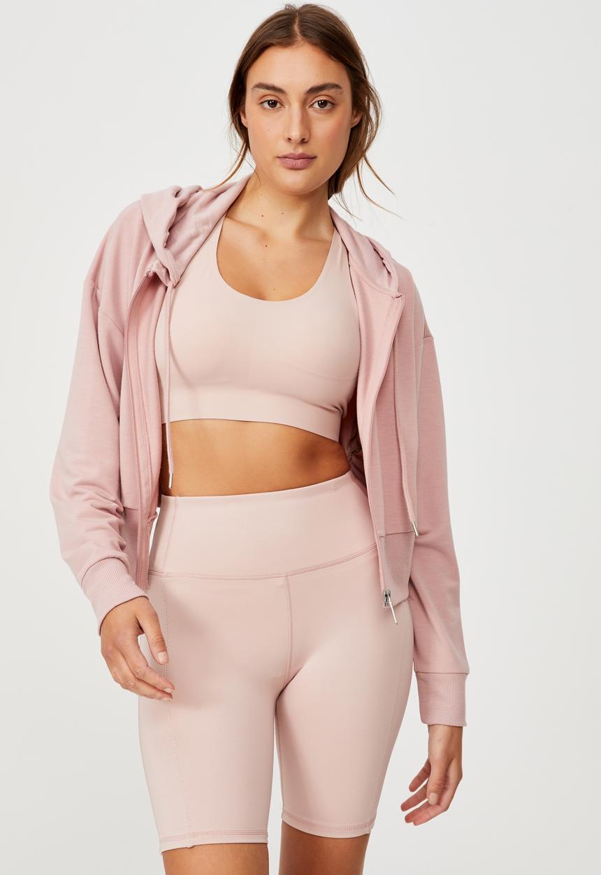 Cotton On - The elite mid length bike short - almond pink