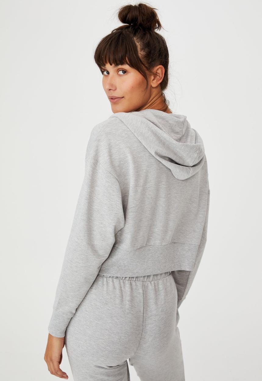 Cotton On - The ultra soft zip through hoodie - grey