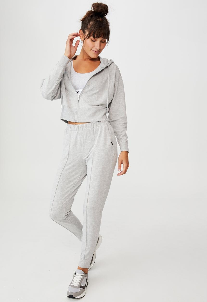 Cotton On - The ultra soft zip through hoodie - grey