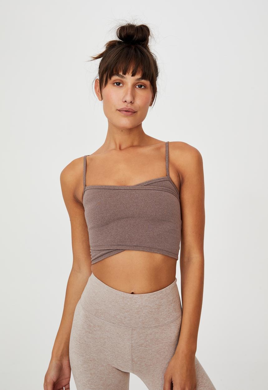 Cotton On - Winter cross front vestlette - raw umber marle