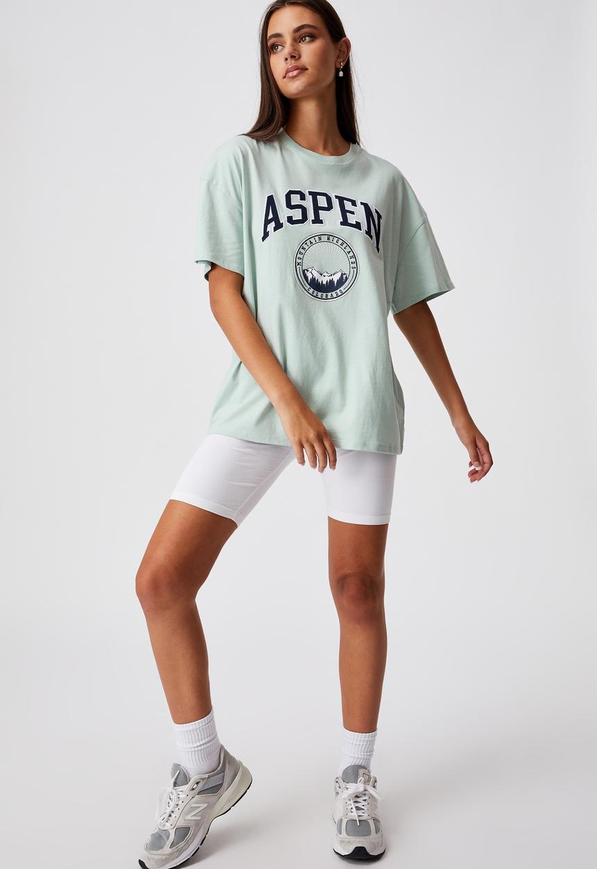 Factorie - Super relaxed graphic tee - ether