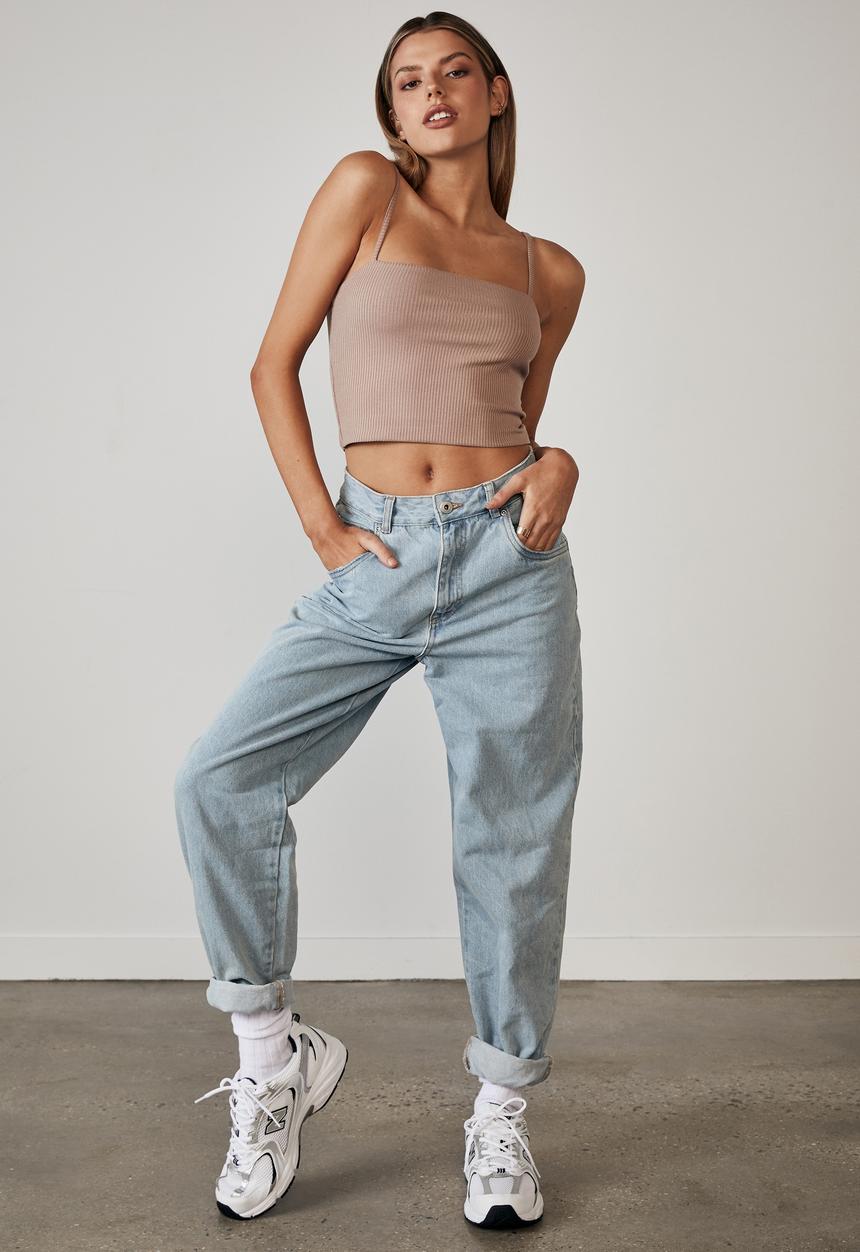 Factorie - Ribbing cami - dirty blush