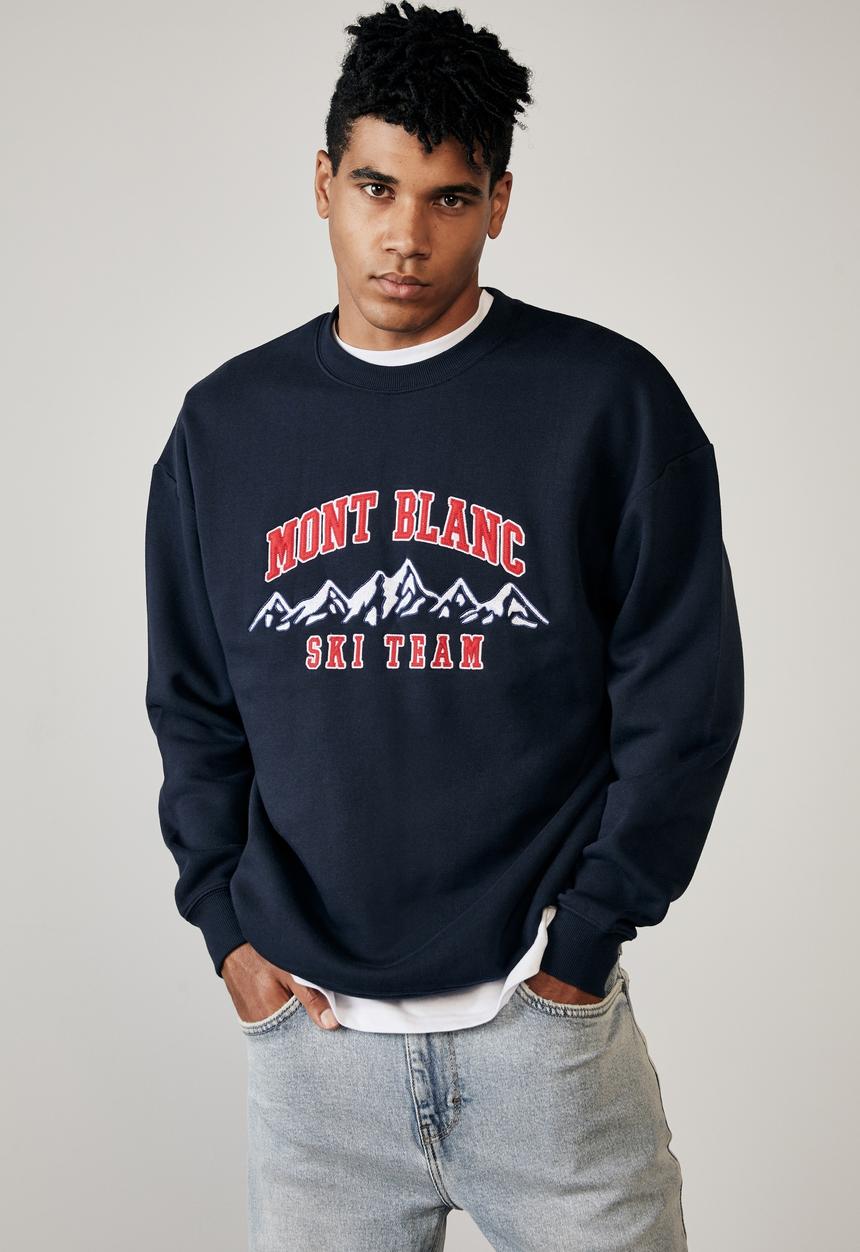 Factorie - Alpine vintage crew - navy