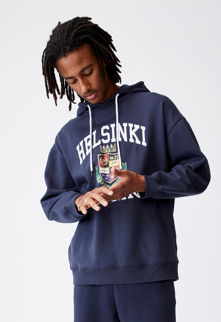 Factorie - Elite oversized hoodie - indigo