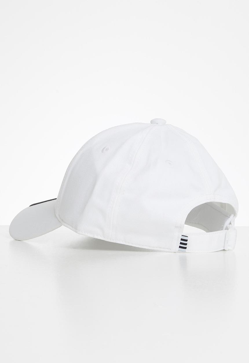 adidas Performance - Baseball three stripes cap white & black