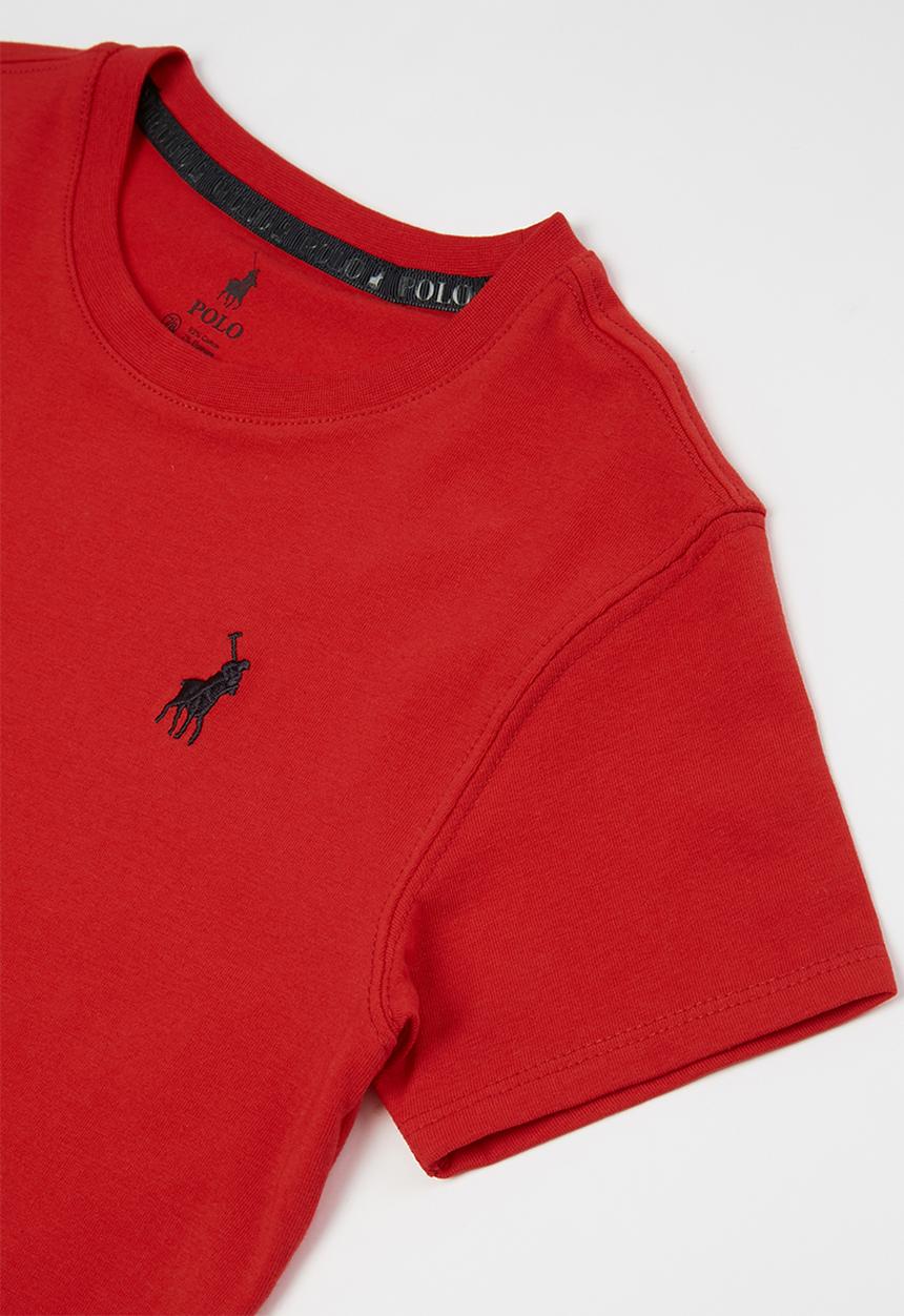 POLO - Girls kelly short sleeve tee - red