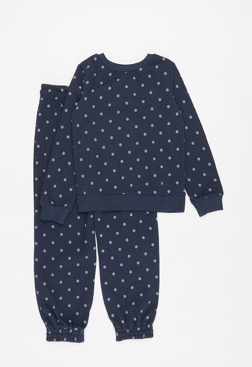Pop Candy - Girls sweat top & jogger set - navy
