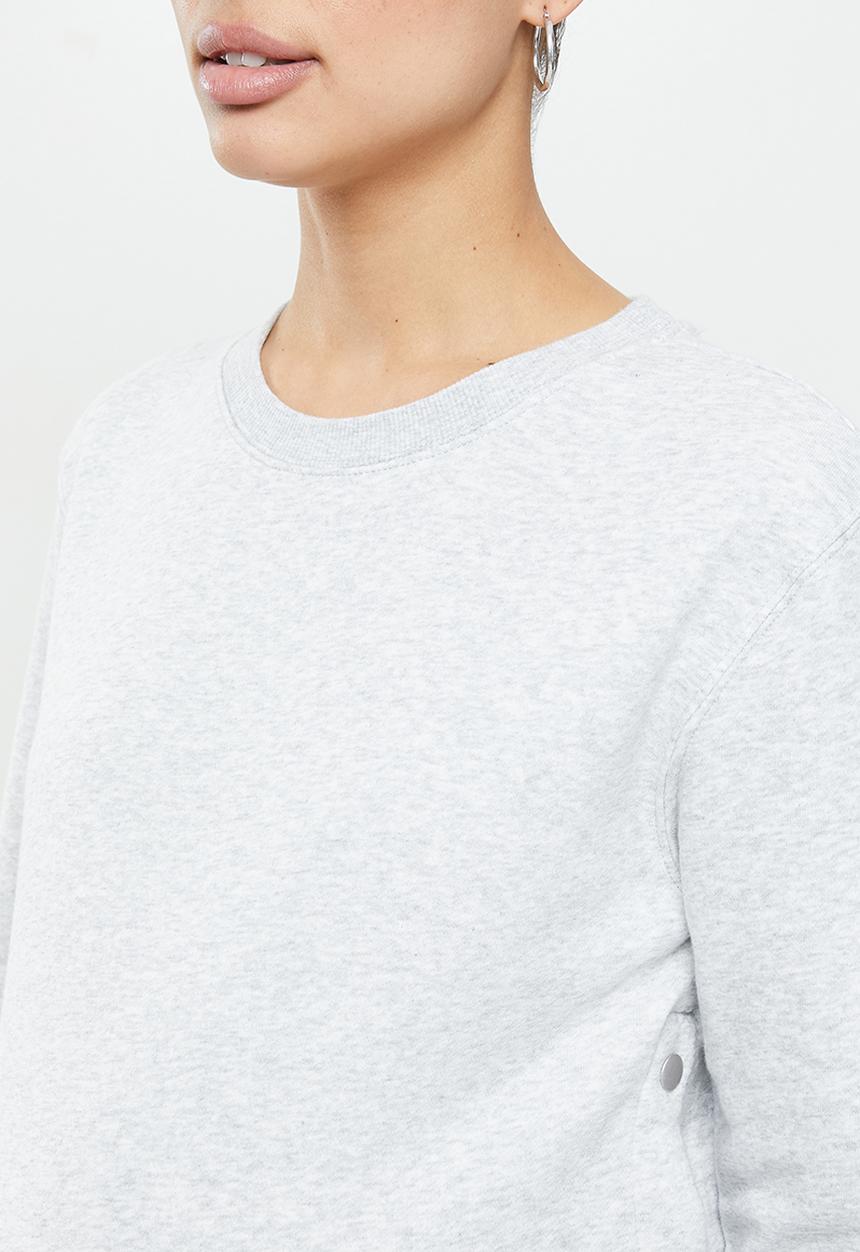 Cotton On - Maternity button side fleece - grey marle