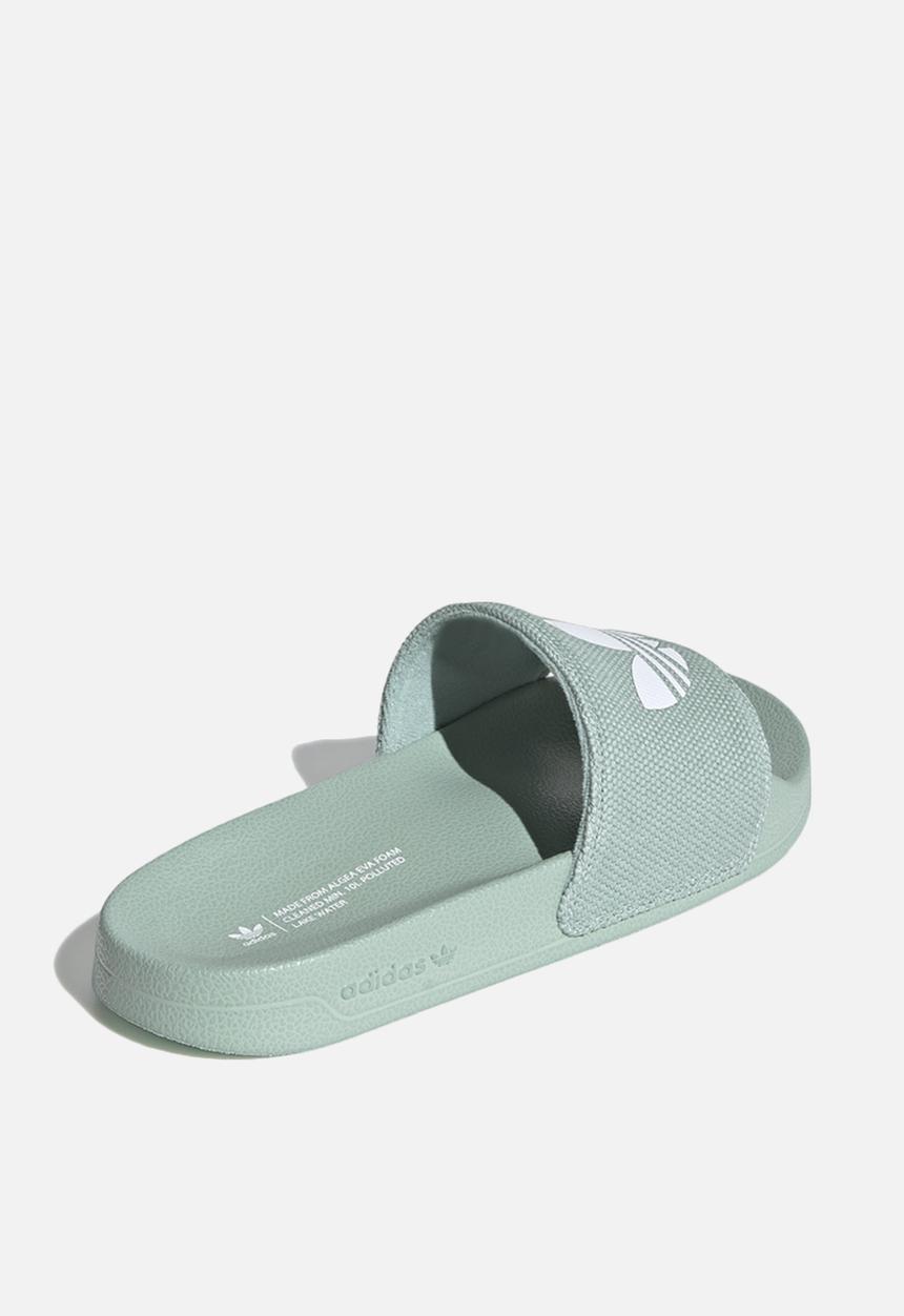 adidas Originals - Adilette lite w - hazy green/ftwr white/ftwr white