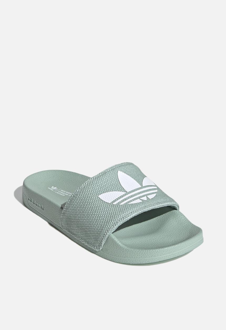 adidas Originals - Adilette lite w - hazy green/ftwr white/ftwr white