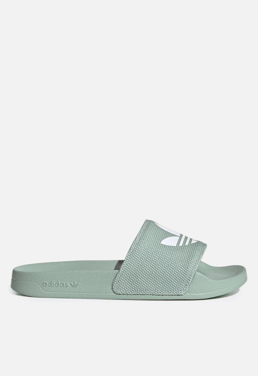 adidas Originals - Adilette lite w - hazy green/ftwr white/ftwr white