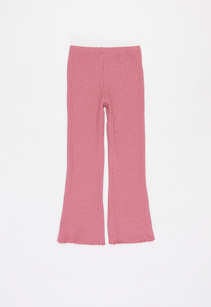 Cotton On - Francine flare pant - very berry   rib