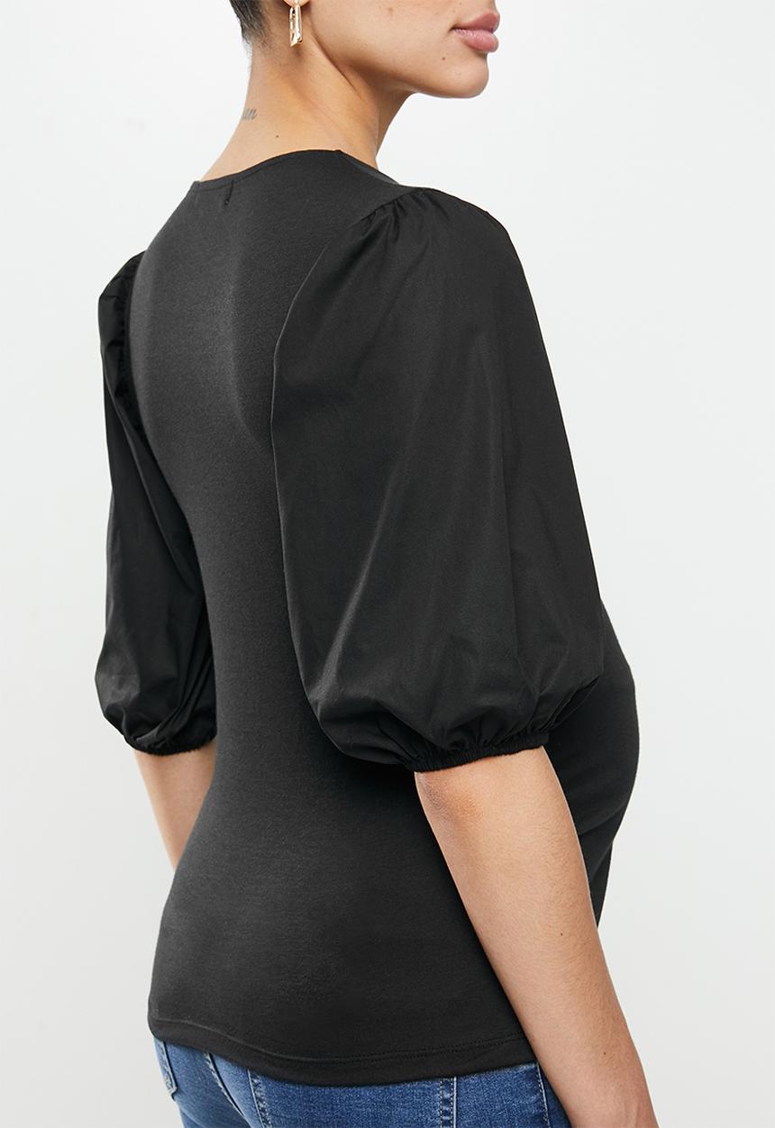 Superbalist - Puff sleeve tee - black