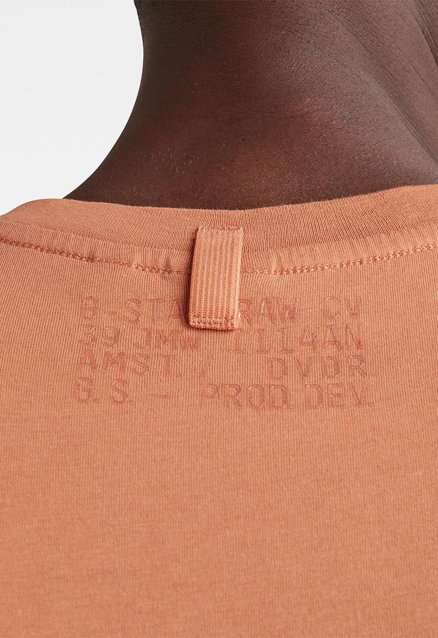 G-STAR - Center logo badge r tee - peach