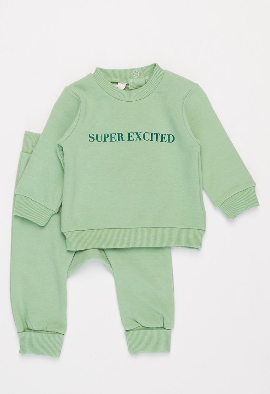 Cotton On - Bobbi & peta tracksuit - smashed avo/super excited