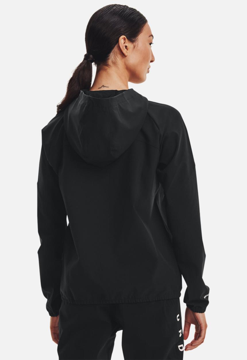Under Armour - Woven hooded jacket - black