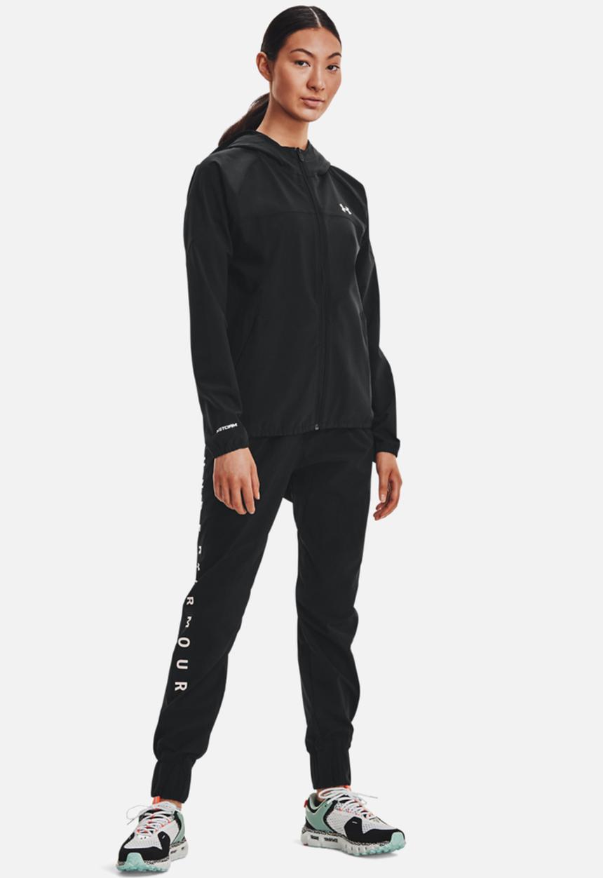 Under Armour - Woven hooded jacket - black