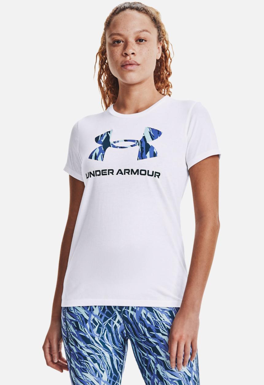 Under Armour - Live sportstyle graphic ssc - white/dark cyan