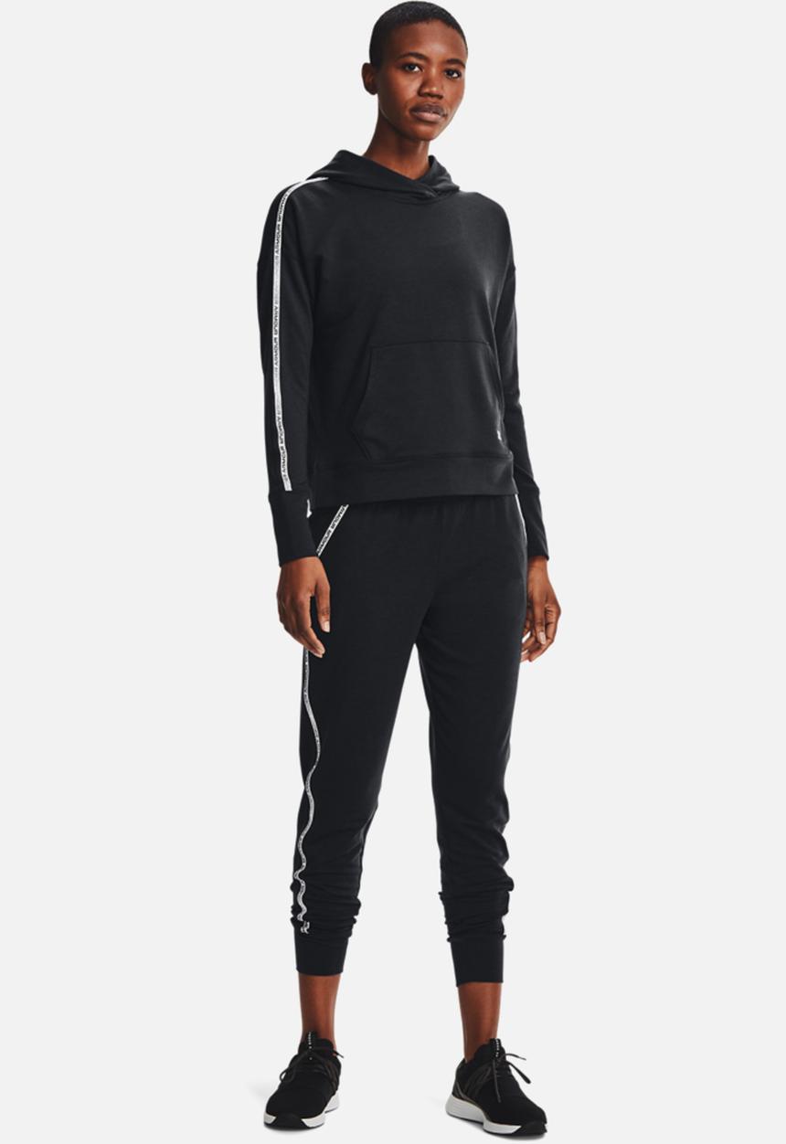 Under Armour - Rival terry taped hoodie - black