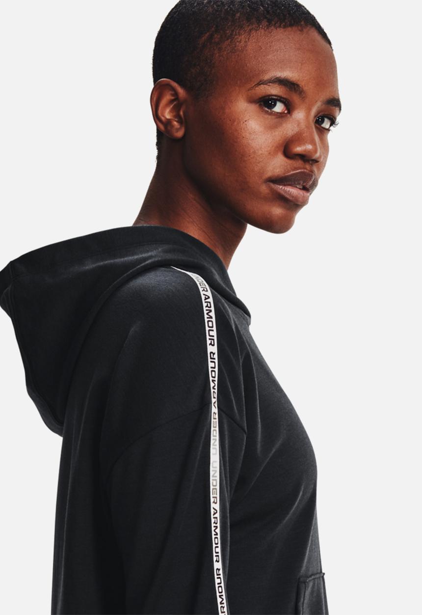Under Armour - Rival terry taped hoodie - black
