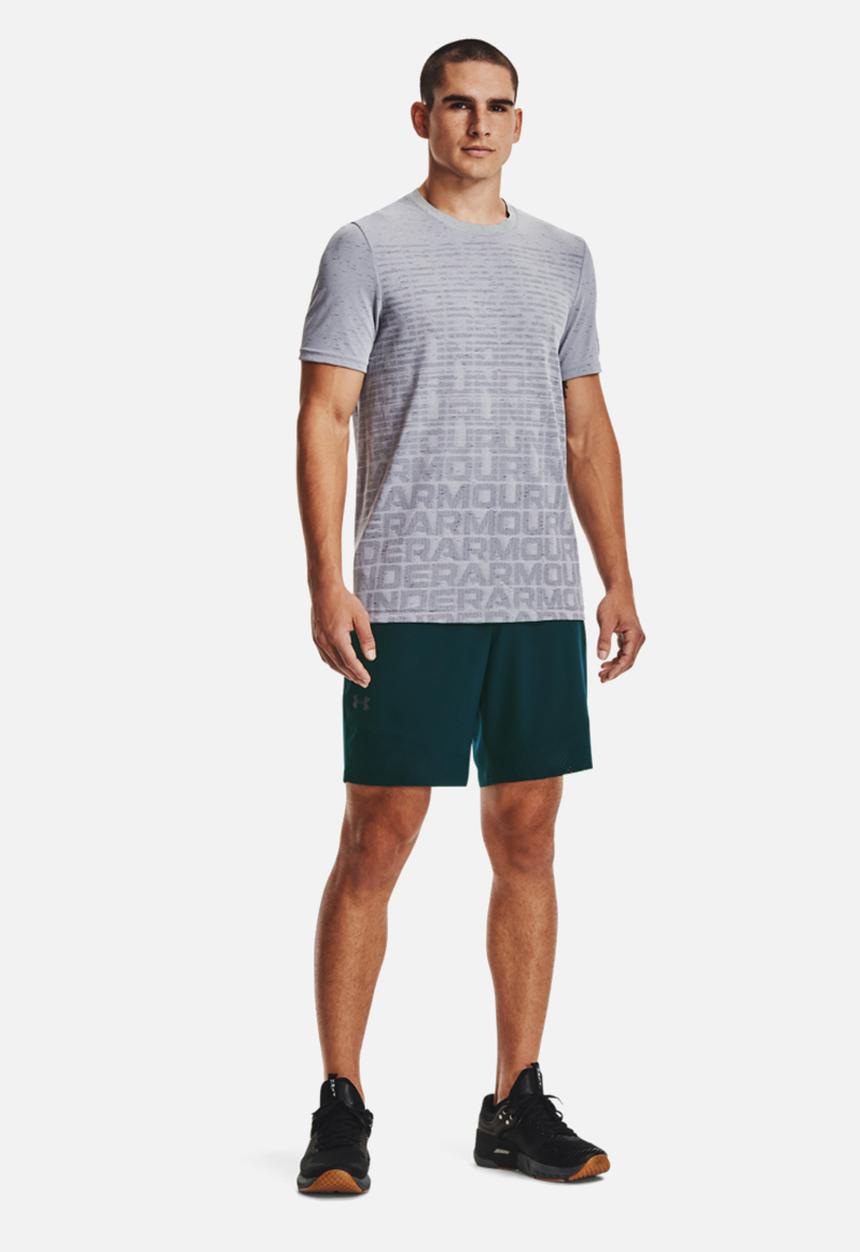 Under Armour - Ua seamless wordmark short sleeve - grey 